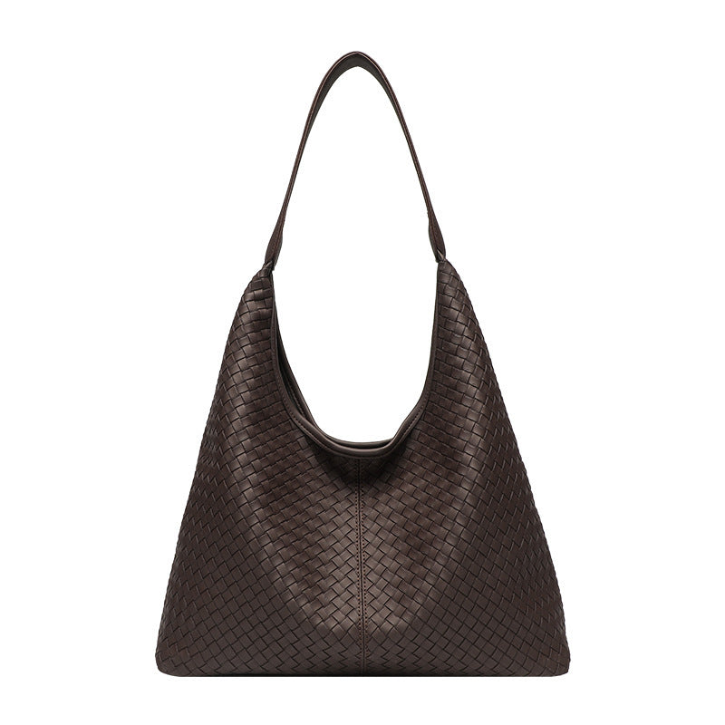 Retro Woven Leather Shoulder Bag