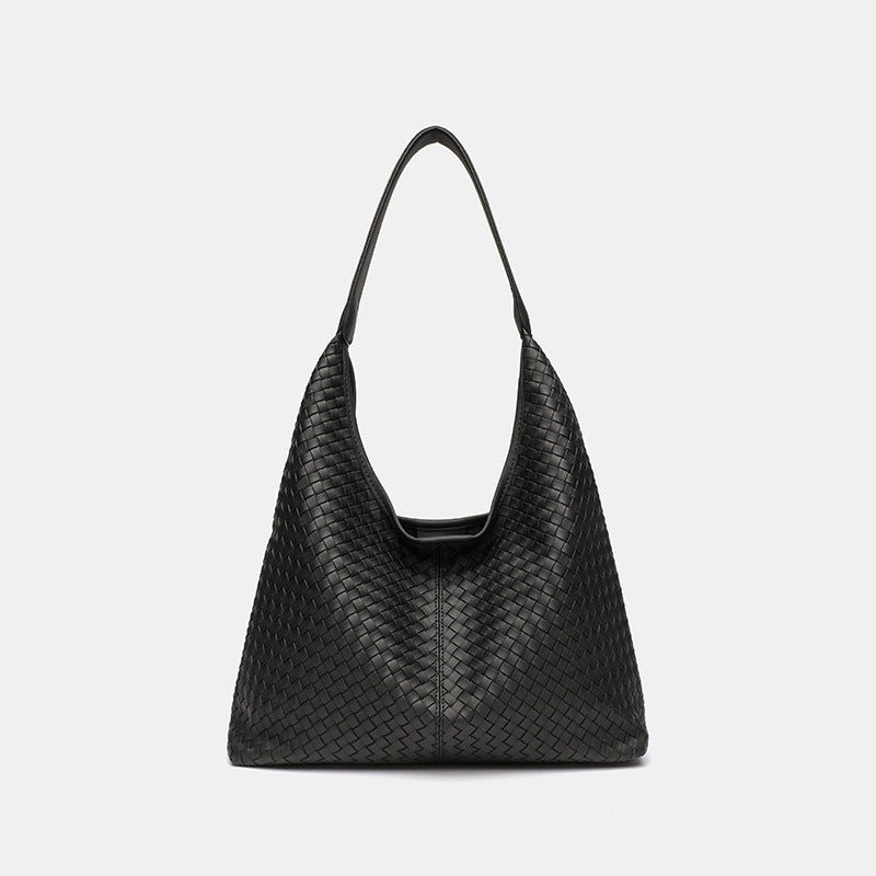 Retro Woven Leather Shoulder Bag