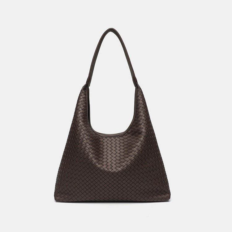 Retro Woven Leather Shoulder Bag