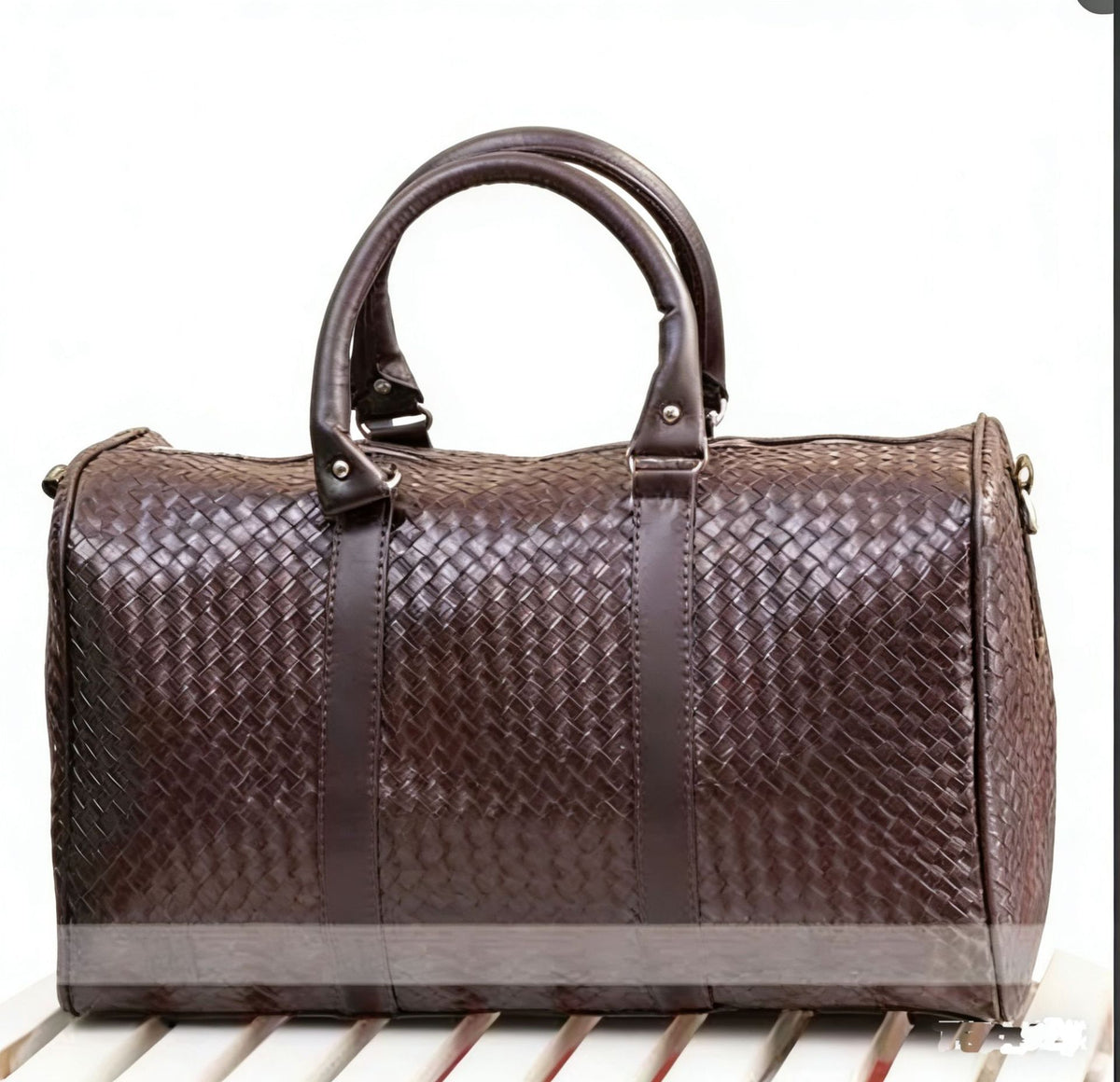 Woven Travel Shoulder Bag