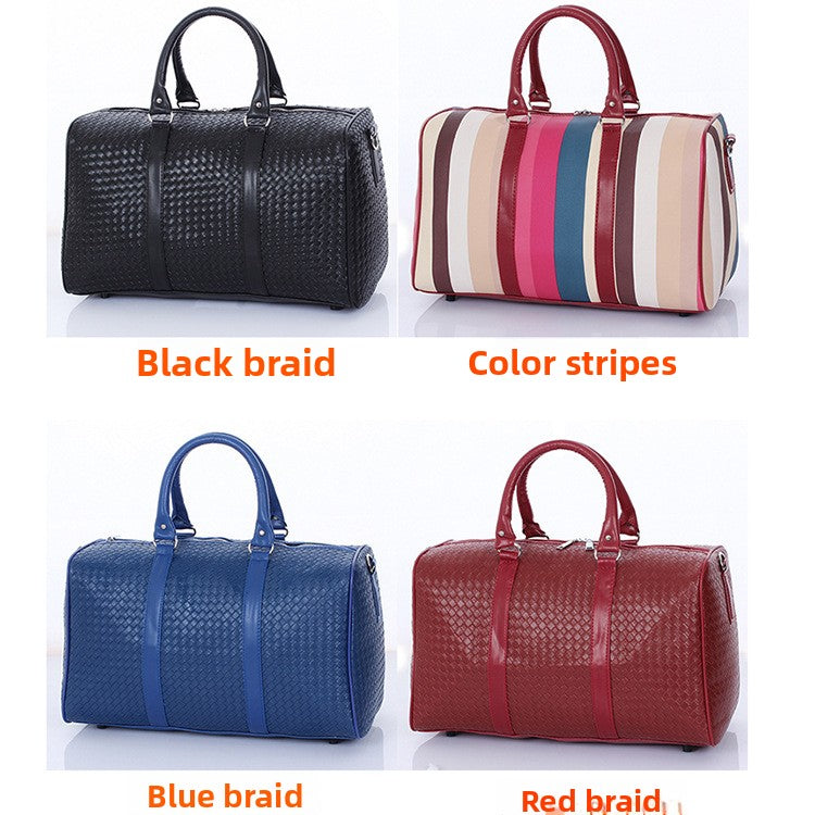 Woven Travel Shoulder Bag